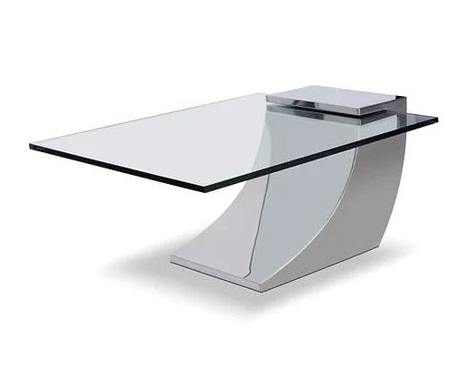 Sheres Furniture “Clasp” Cocktail Table, Stainless Steel