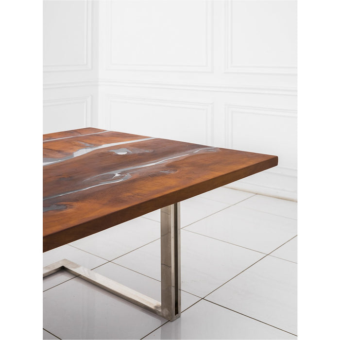 Maxima House LESNOY Dining Solid Pear Tree Wood Table