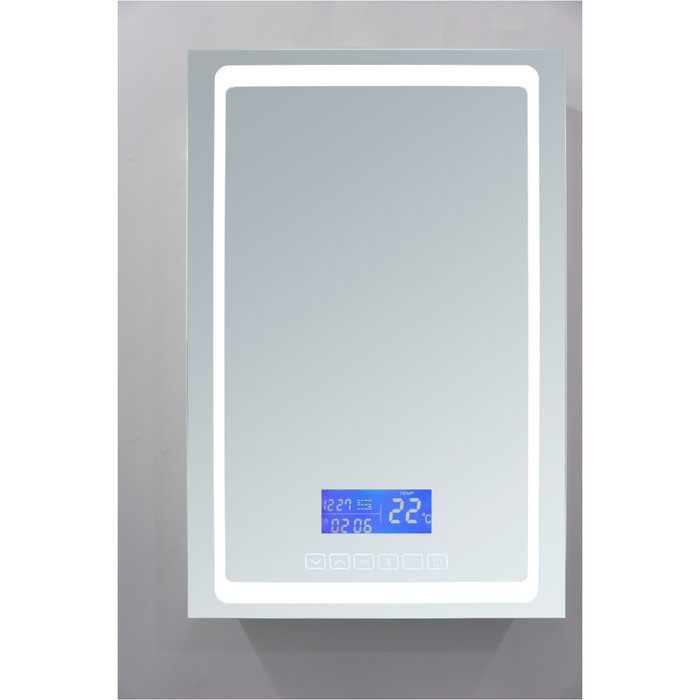 Lexora Bracciano 36" Wide x 36" Tall LED Medicine Cabinet w/ Defogger 810014574301