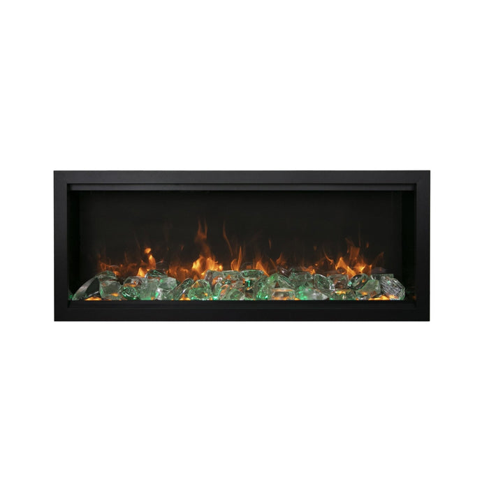 Amantii Symmetry Xtra Tall Bespoke Indoor / Outdoor Electric Built In Fireplace - Modern Homes Supply