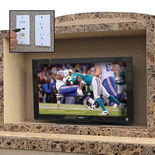 Cal Flame Outdoor Entertainment Center Crystal - Modern Homes Supply