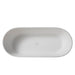 Clovis Goods 59'' x 29.5'' Freestanding Soaking Solid Surface Bathtub 21A01103-59 - Modern Homes Supply