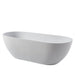 Clovis Goods 59'' x 29.5'' Freestanding Soaking Solid Surface Bathtub 21A01103-59 - Modern Homes Supply