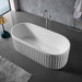 Clovis Goods 67" x 29.5" x 22" Solid Surface Freestanding Bathtub 21S01103-67 - Modern Homes Supply