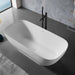 Clovis Goods 67" x 29.5" x 22" Solid Surface Freestanding Bathtub 21S01104-67 - Modern Homes Supply