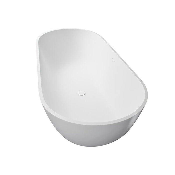 Clovis Goods 69" x 29.5" Solid Surface Freestanding Bathtub 20S01103-69 - Modern Homes Supply