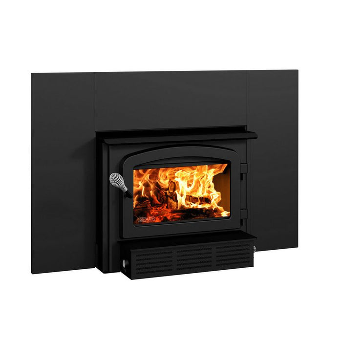Drolet Escape 1500-I Wood Insert Trio with 25' Vortex flexible SS liner DB03137K - Modern Homes Supply