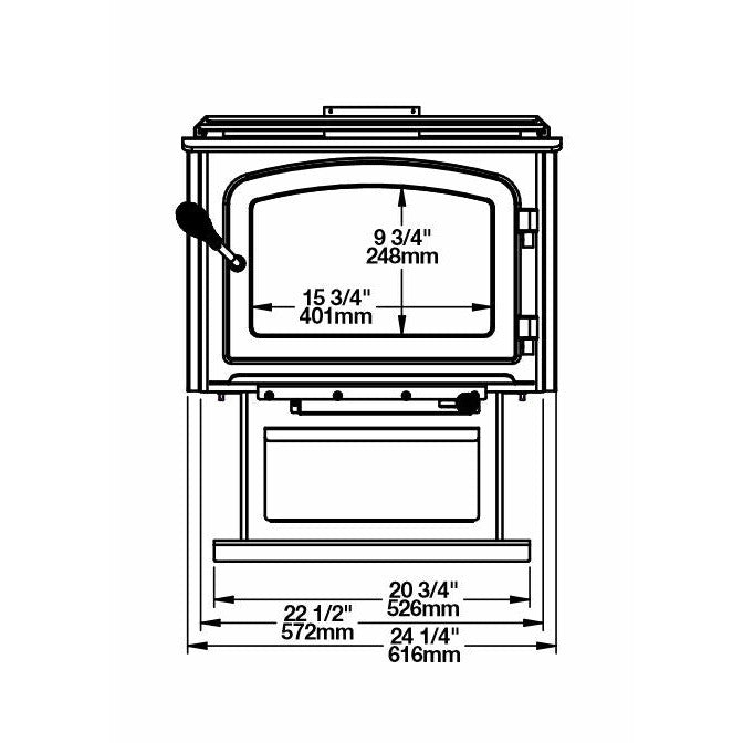 Drolet Escape 1500 Wood Stove DB03135 - Modern Homes Supply