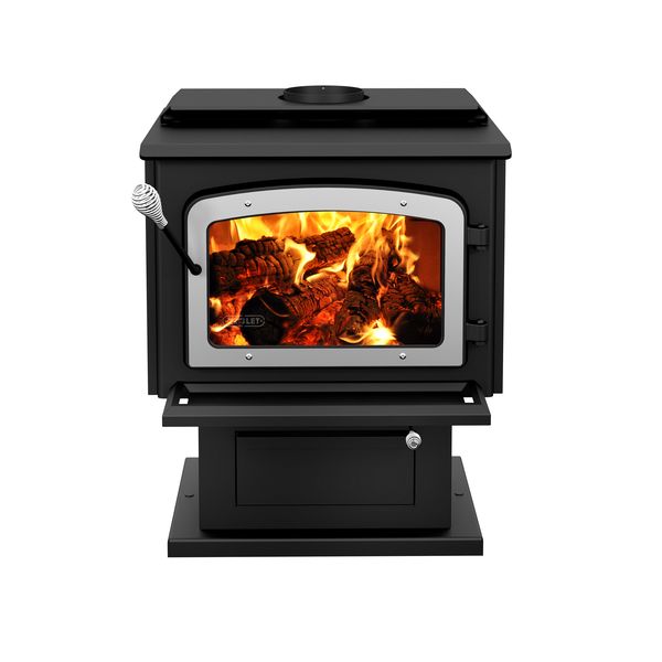 Drolet Escape 1800 Wood Stove With Brushed Nickel Door DB03111 - Modern Homes Supply