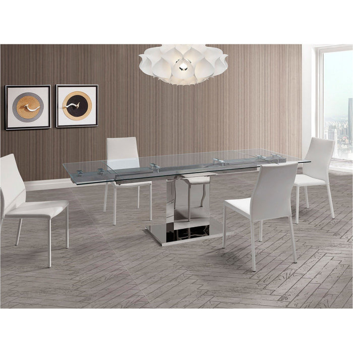 Whiteline Modern Living Slim Extendable Dining Table