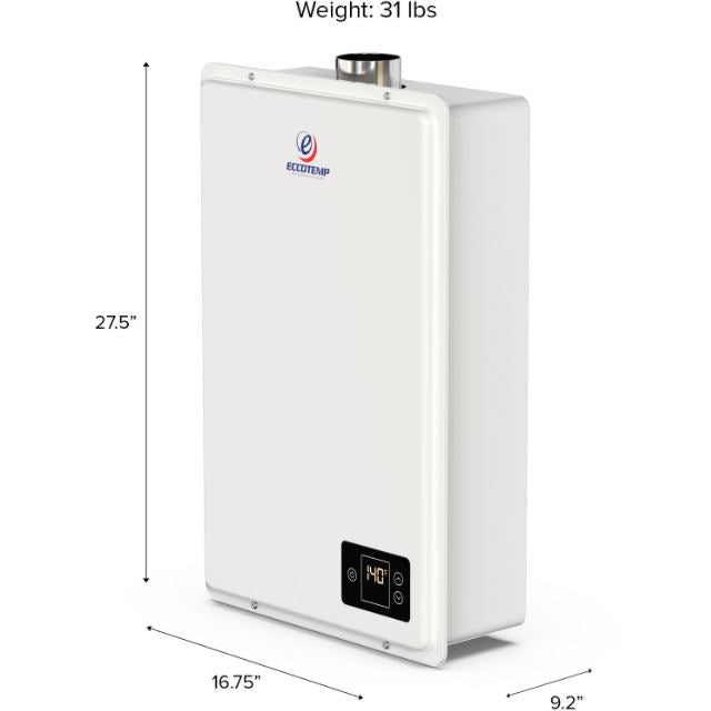 Eccotemp 20HI Indoor 6.0 GPM Natural Gas Tankless Water Heater 20HI-NG - Modern Homes Supply