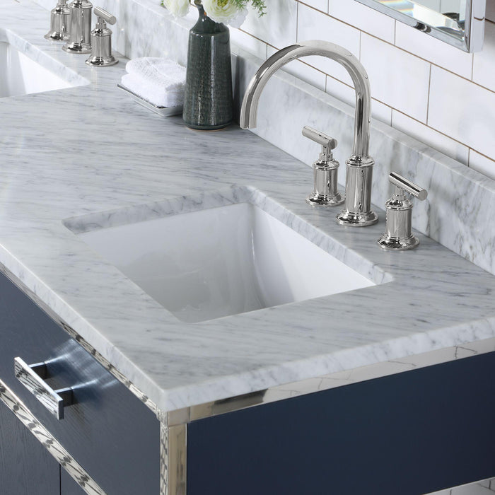 Water Creation Marquis Collection Carrara White Marble Countertop Vanity 732030765962