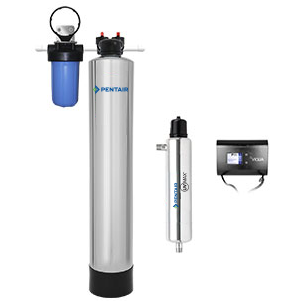 Pentair Water Solutions Whole House Water Filter System + UV (4-6 Bathrooms)  PC1000-PUV-14-P